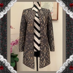 H&M Black and Gold Patterned Blazer